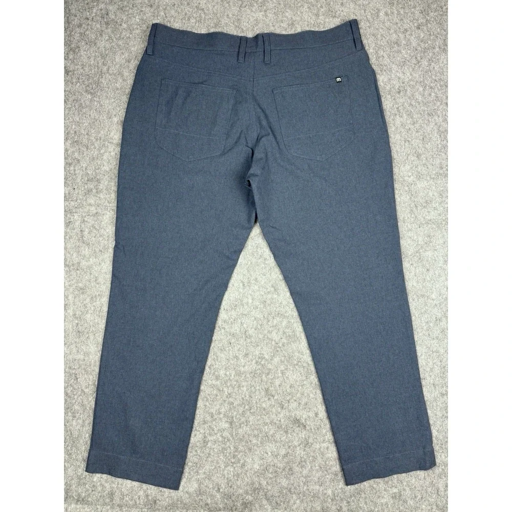 Travis Mathew Men's Open to Close Pants Blue 35x26 Performance Lightweight EUC